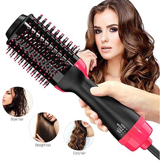 4 in 1 - Hair Dryer + Curler + Straightener For All Hair Types